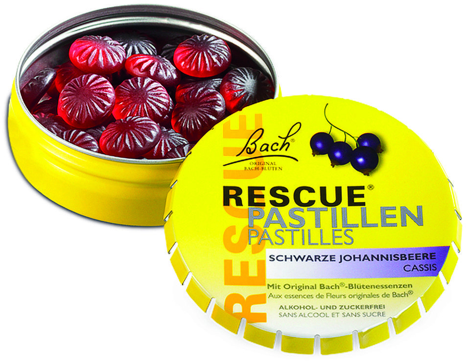 Dr. Bach Rescue® pastilky s príchuťou čiernych ríbezlí 50 g
