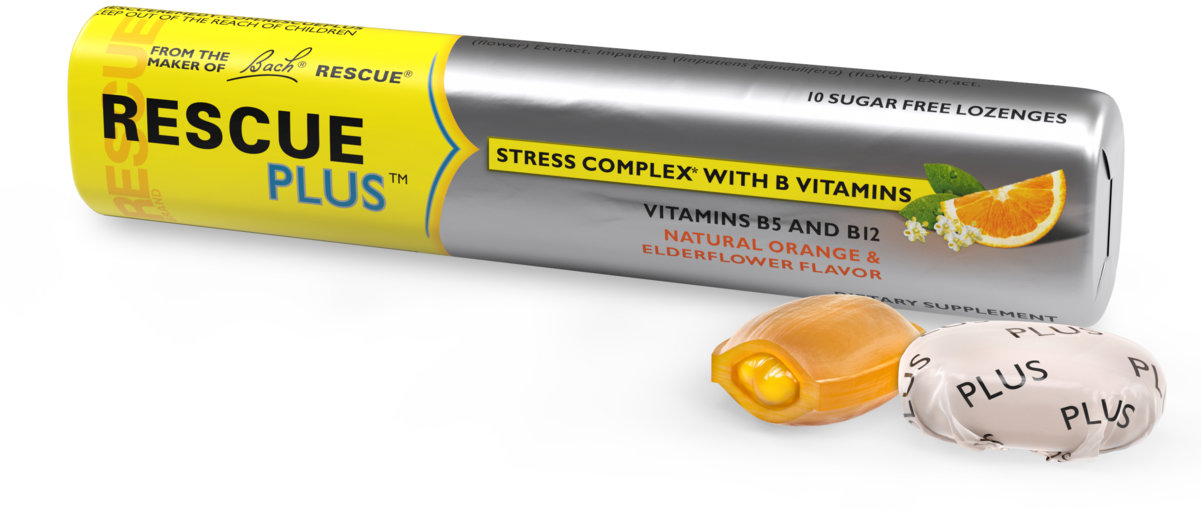 Dr. Bach Rescue® Plus Krízové cukríky s vitamínmi 42 g/10 ks