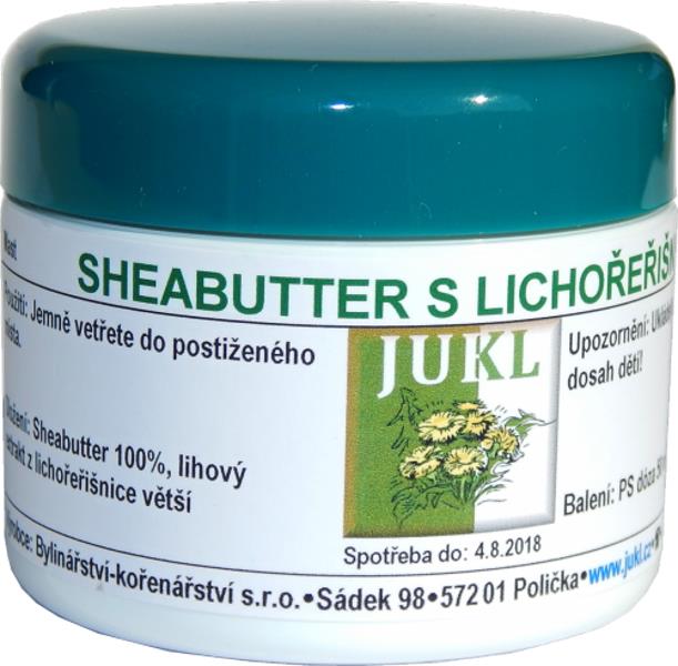 Jukl Sheabutter s kapucínkou väčšou