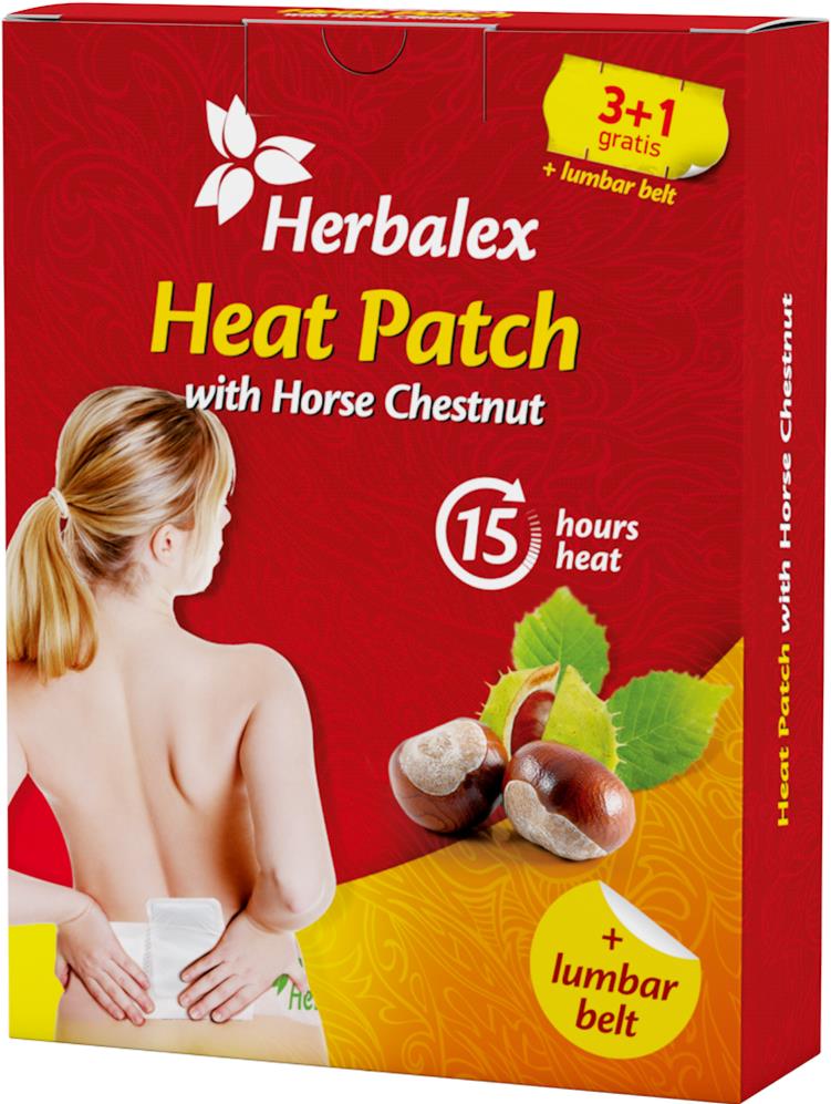 Herbalex Hrejivá náplasť s gaštanom 3 + 1