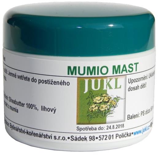 Jukl Mumio masť, jazvy, poškodená pokožka