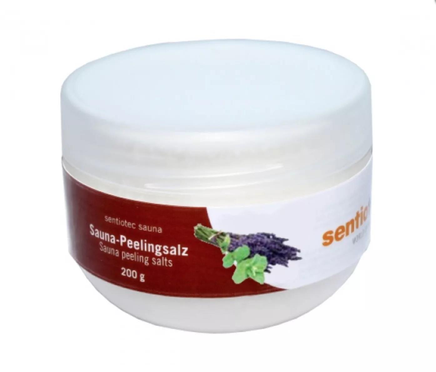 Sentiotec Peelingová soľ do sauny levanduľa, mäta 200 g