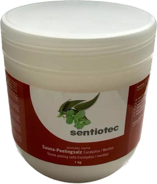 Sentiotec Peelingová soľ do sauny eukalyptus, mäta 1 kg