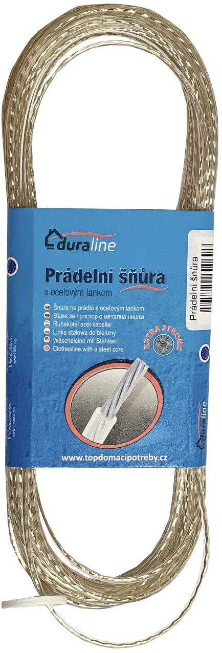 DuraHome Šnúra na bielizeň s oceľovým lankom, extra strong 2,2 mm × 30 m