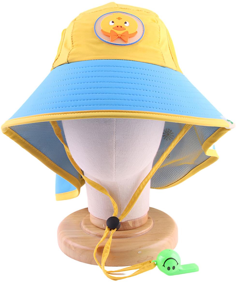ForKids Letný klobúčik s píšťalkou žlto-modrý, kačička