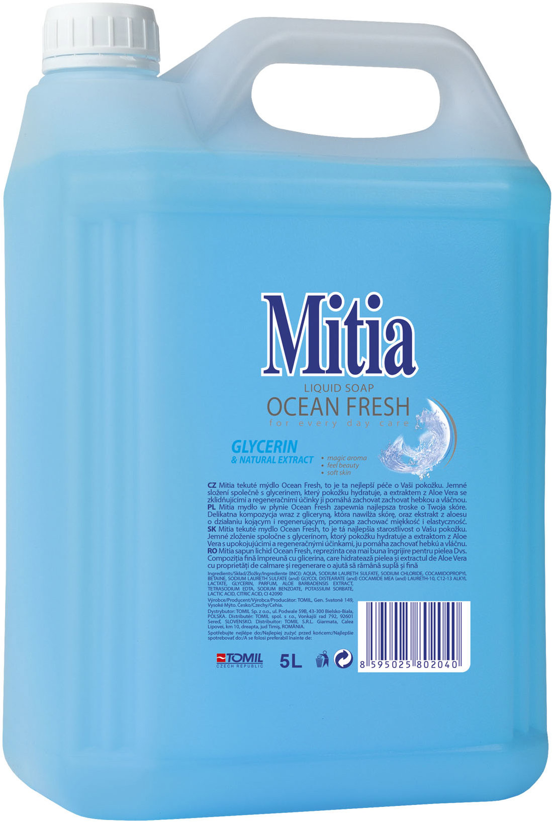 Mitia Mydlo tekuté 5 l – Ocean Fresh – modré