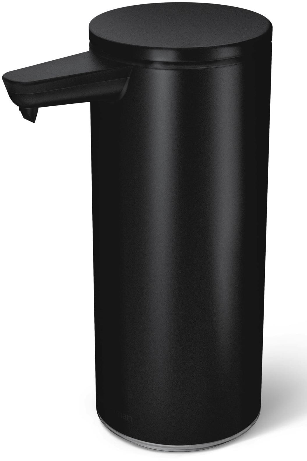 Simplehuman Bezdotykový dávkovač mydla, 266 ml, matná oceľ, čierny, dobíjací