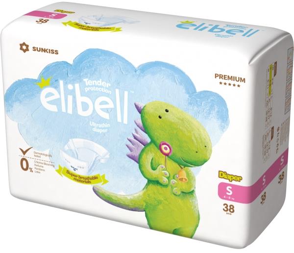 BATIST Elibell detské plienky, 4 – 8 kg (38 ks)