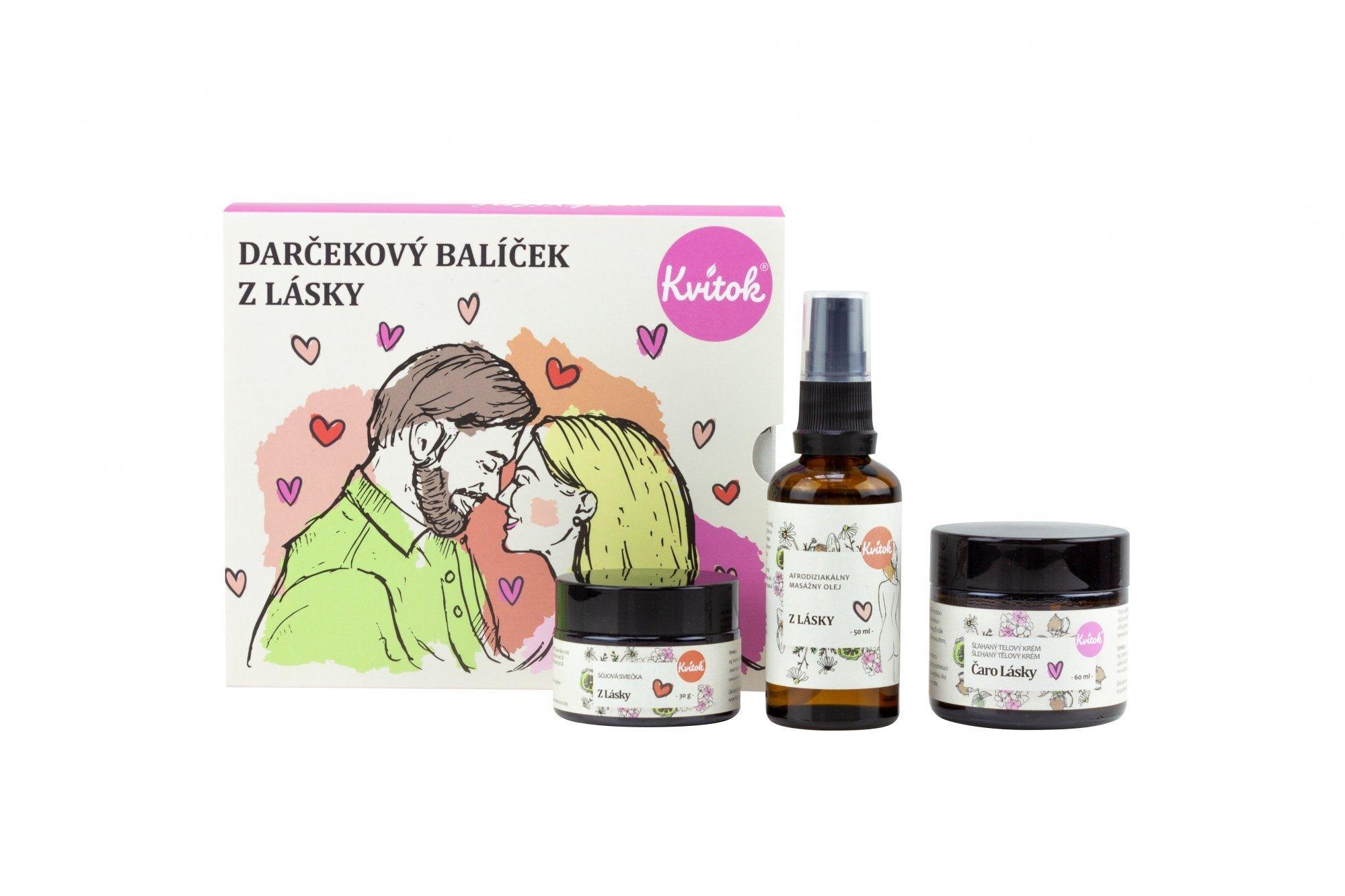 Kvitok Afrodiziakálny darčekový balíček Z lásky
