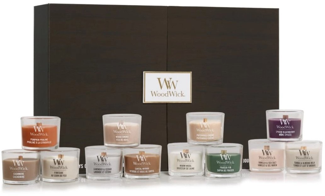 WOODWICK darčeková súprava 12× 31 g