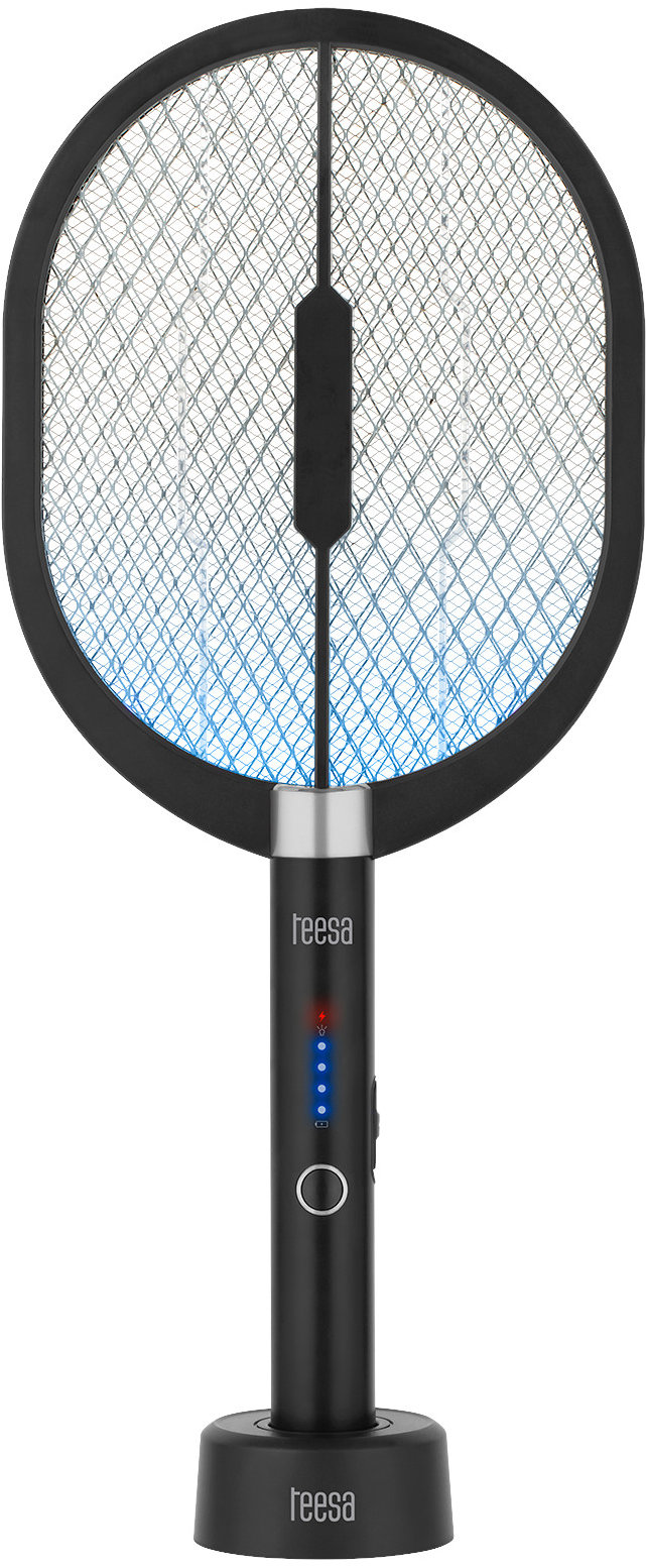 Teesa TSA0163.1 Plácačka na muchy elektrická s UV svetlom, 3 v 1, čierna