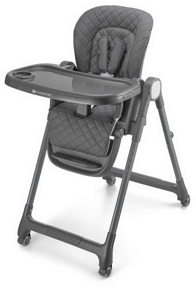 KINDERKRAFT Stolička jedálenská 3 v 1 Tulo Grey