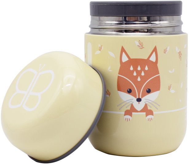 Bblüv Termobox s lyžičkou Foöd Sand Fox