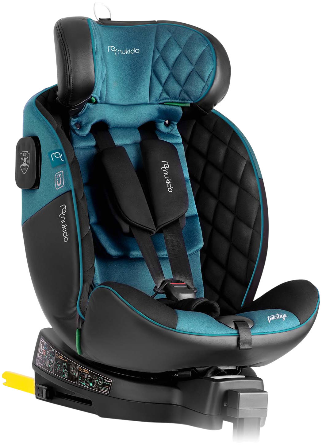 Nukido 710101 Autosedačka Prestige Line ISOFIX, i-Size 40–150 cm, 0-36 kg, černo-modrá
