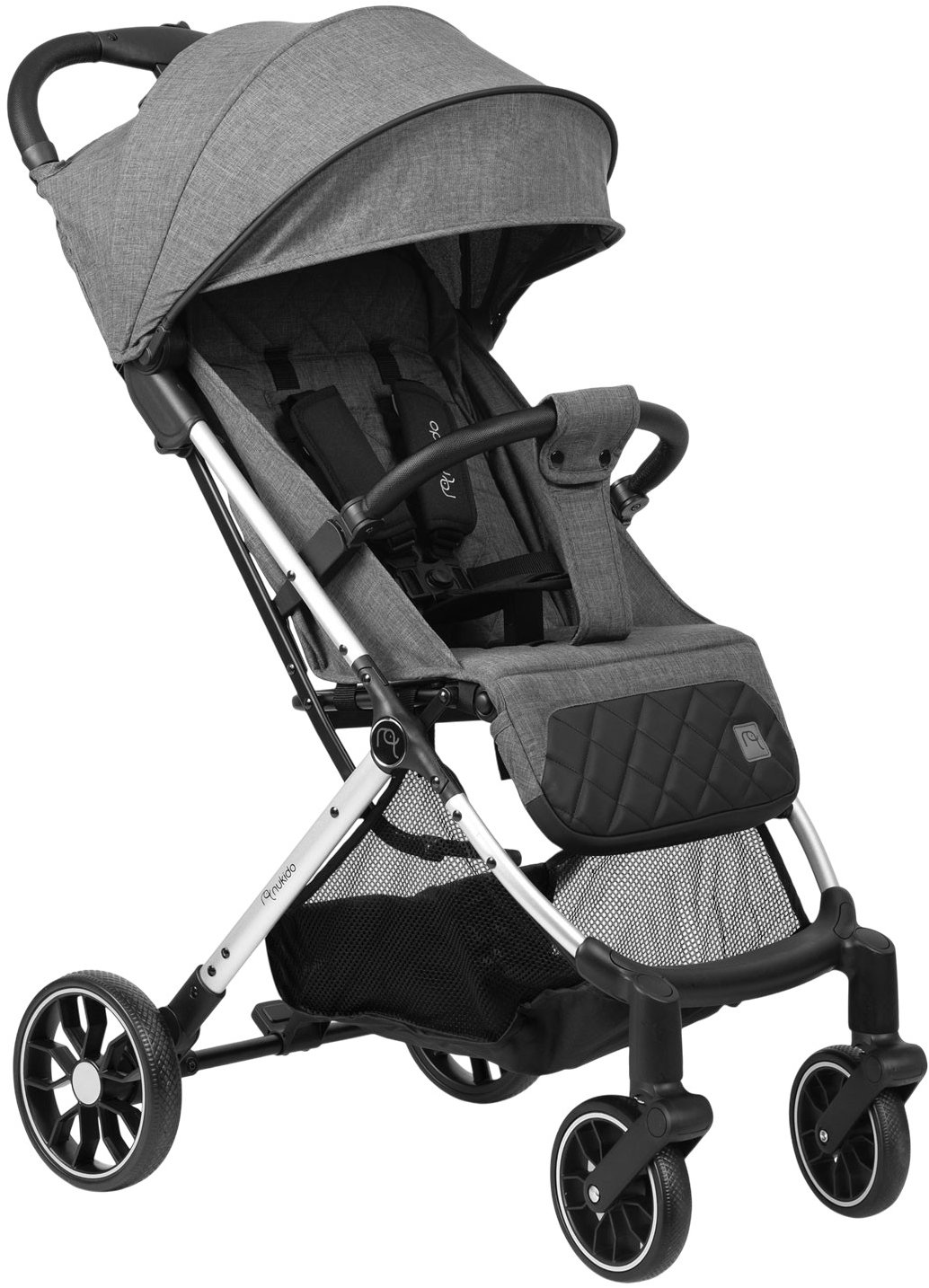 Nukido 716002 Kočík športový Paseo, 0 – 36 mesiacov, 15 kg, tmavosivý