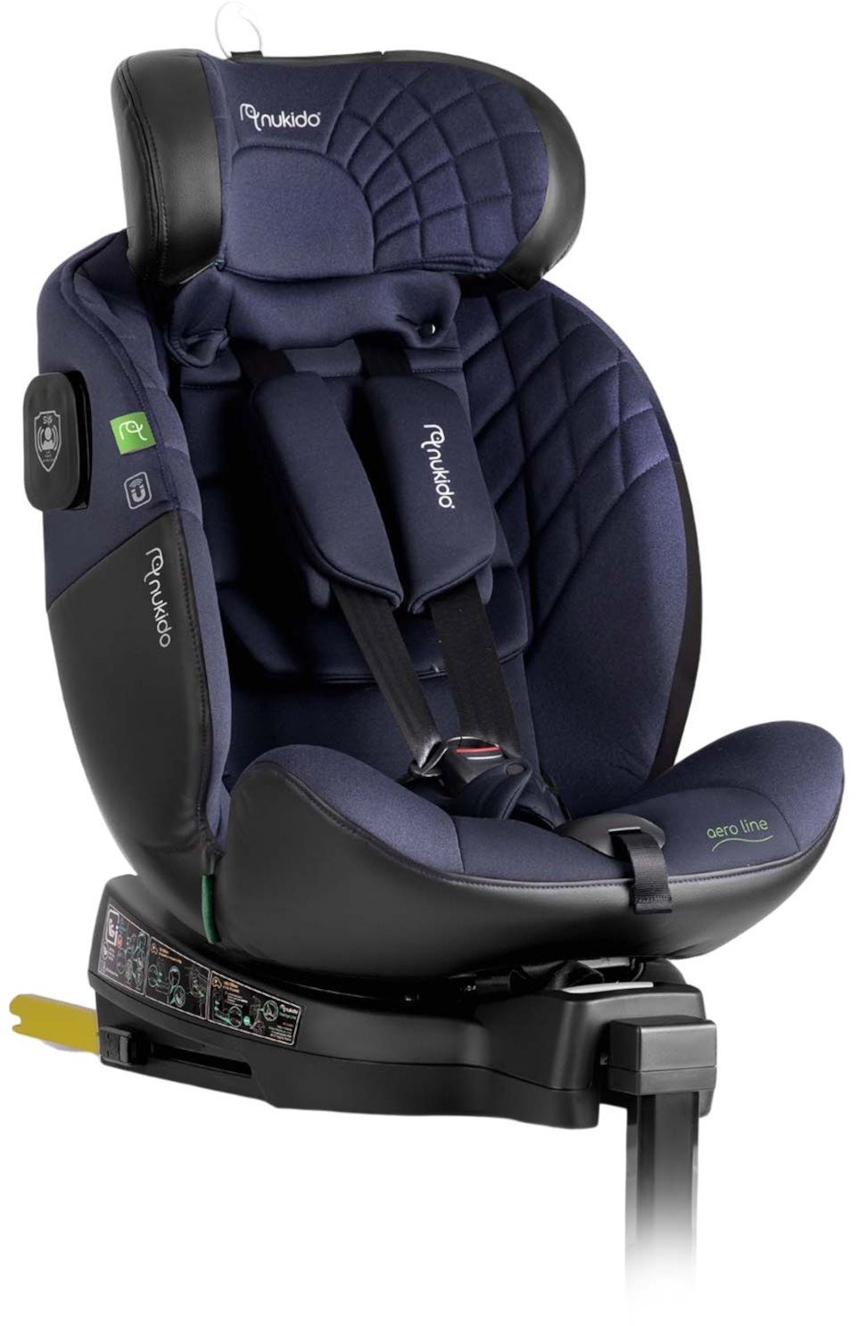 Nukido 710121 Autosedačka Aero Line ISOFIX, i-Size 40-150 cm, 0-12 let, černo-modrá