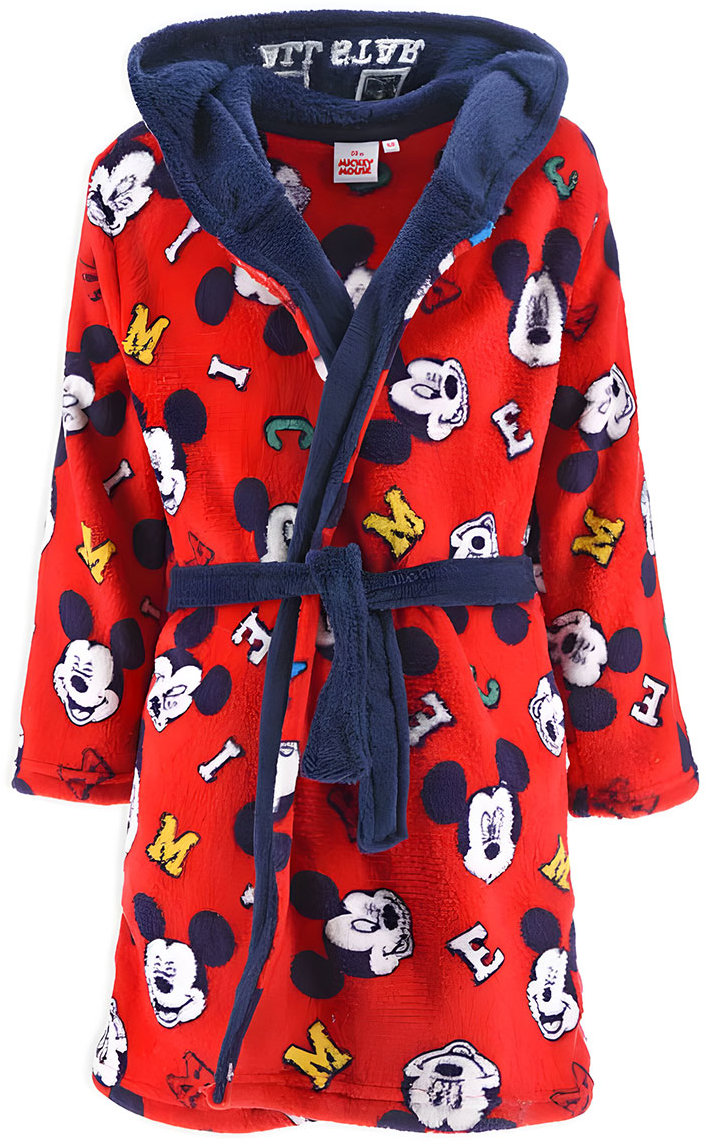 Disney Župan dětský červený vel. 104 - Mickey mouse/All Star