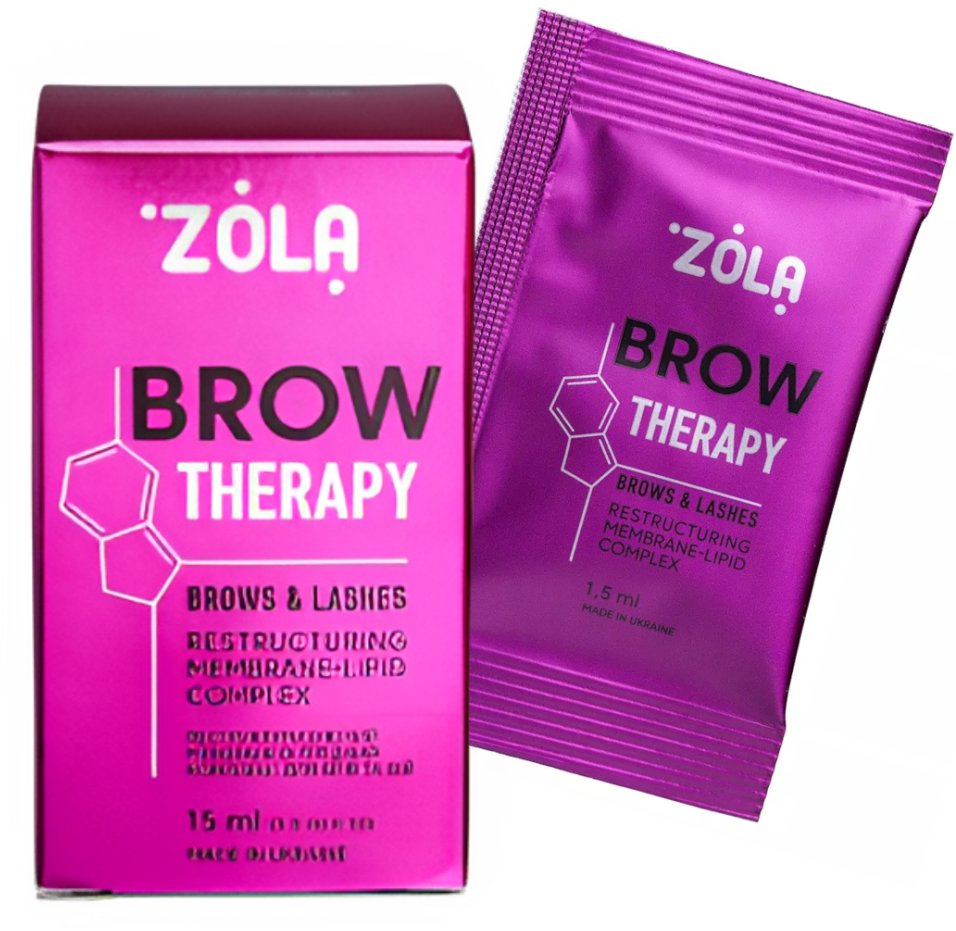 ZOLA Brow Therapy Regenerace řas a obočí po laminaci, sáček 10 × 1,5 ml