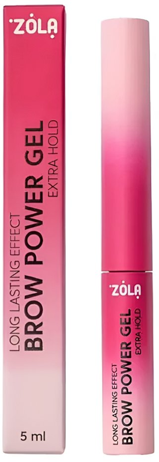 ZOLA Brow Power Gél transparentný fixačný gél na obočie so silnou fixáciou, 5 ml