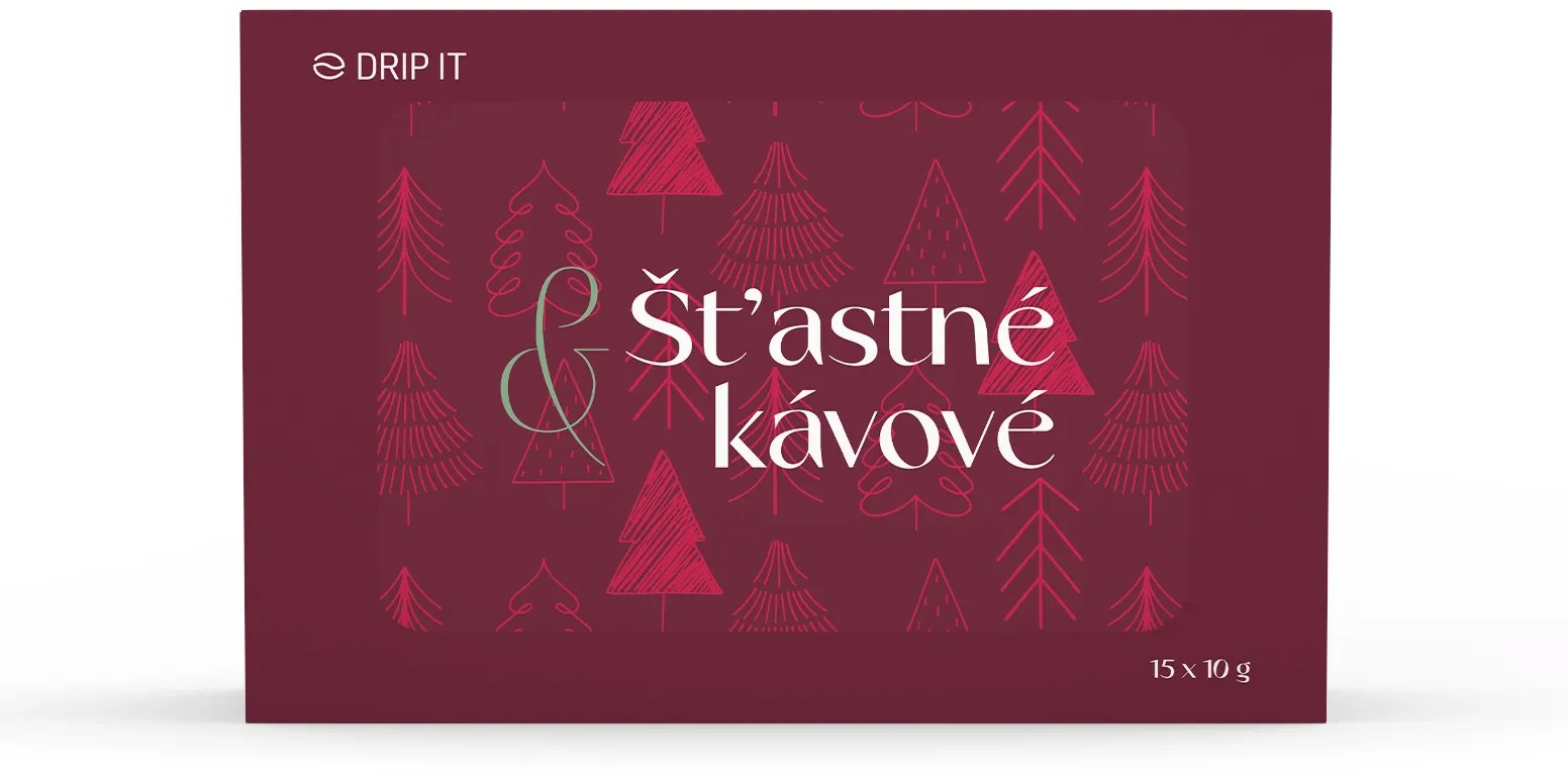 Drip it Vianočná edícia kávy vo filtri 15 × 10 g – Mix