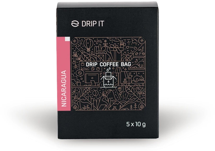 Drip it Káva vo filtri Nicaragua del Rio Coco 5× 10 g