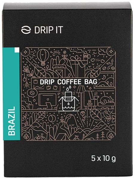 Drip it Káva vo filtri Brazil Minas Gerais 5× 10 g