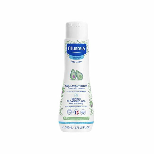 MUSTELA Jemný čistiaci telový a vlasový gél s organicky pestovaným avokádom 200 ml