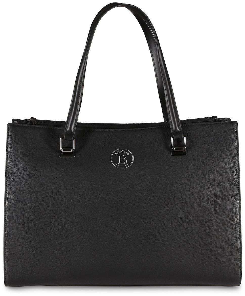 BERTOO Cestovná kabelka Valentina black plain-grey