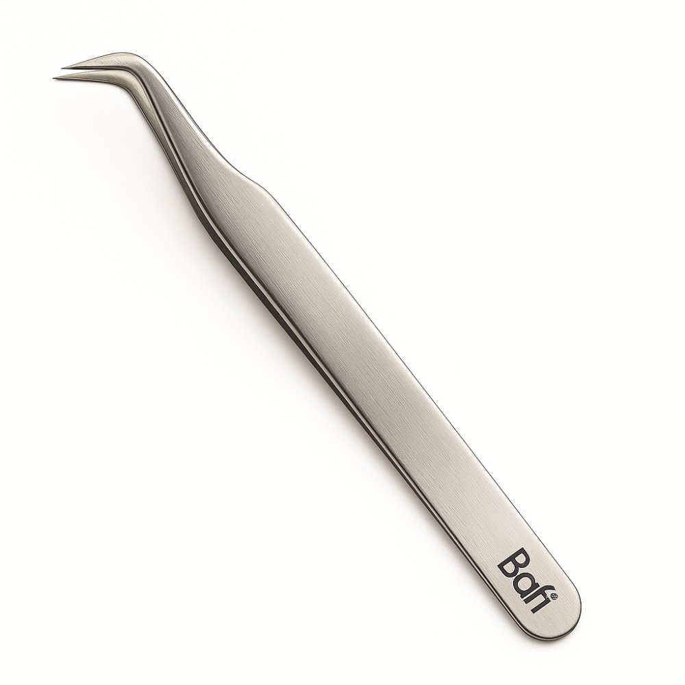 BAFI Profesionálna pinzeta na mihalnice PROFI 12 – 45°, zakrivená