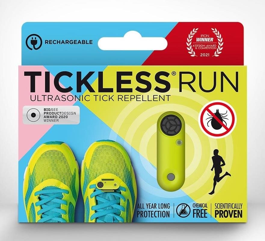 TickLess Run – Ultrazvukový odpudzovač kliešťov neónový