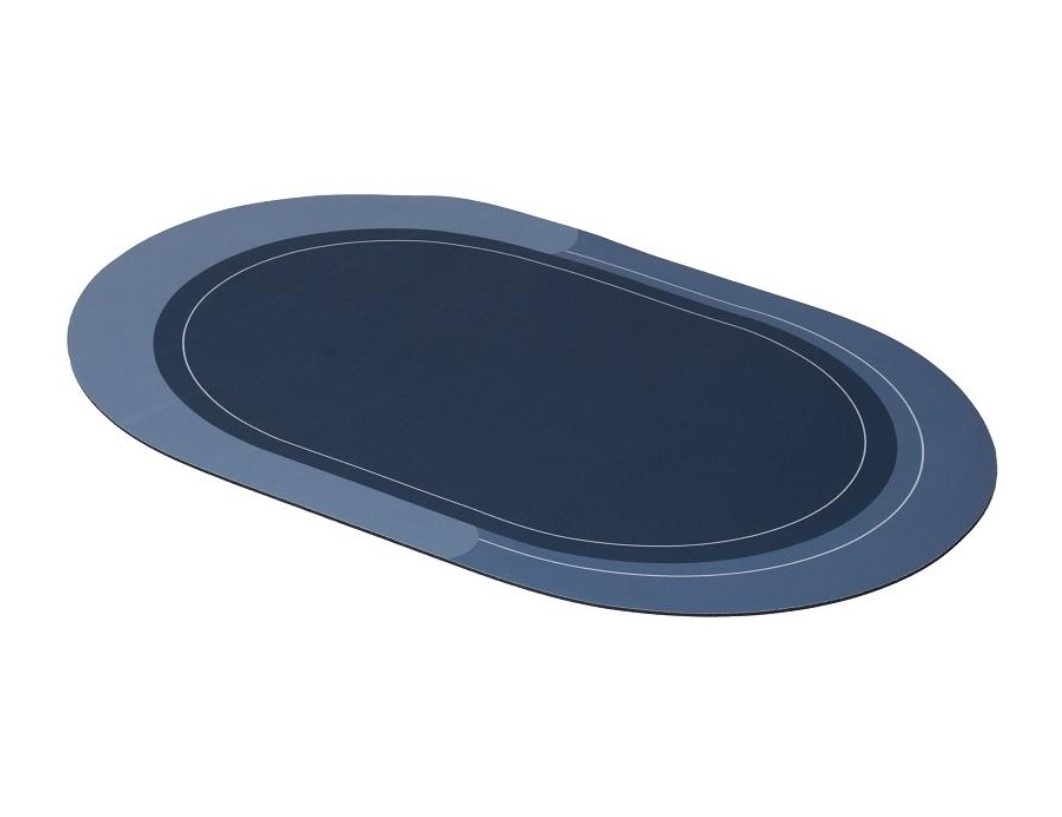 DuraHome Predložka ABSORPČNÁ CLEAN & DRY, ovál, modrá
