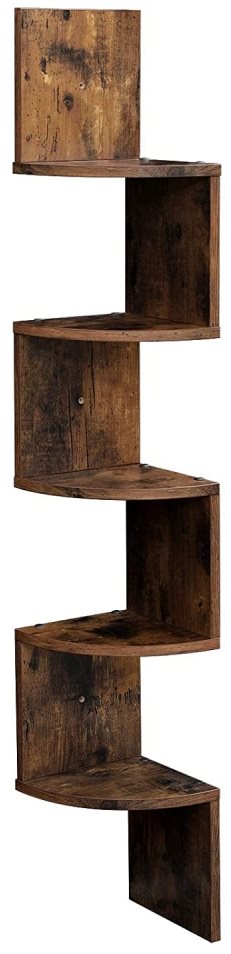 Nástenná polica Juny, 127 cm, hnedá