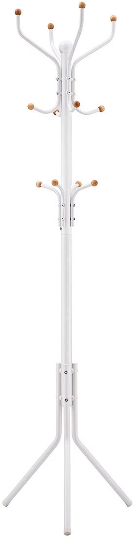 Songmics, Stojanový vešiak klasický, biely 44 × 44 × 182 cm