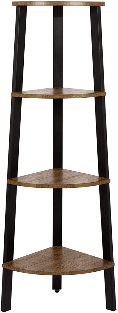 Rohový regál Honey, 125 cm, hnedý