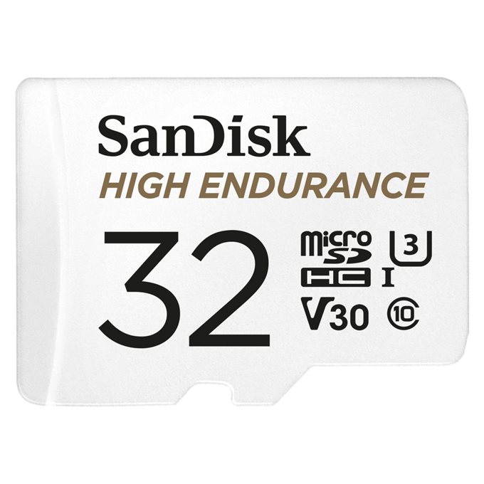 SANDISK microSDHC 32GB High Endurance Video U3 V30 + SD adaptér