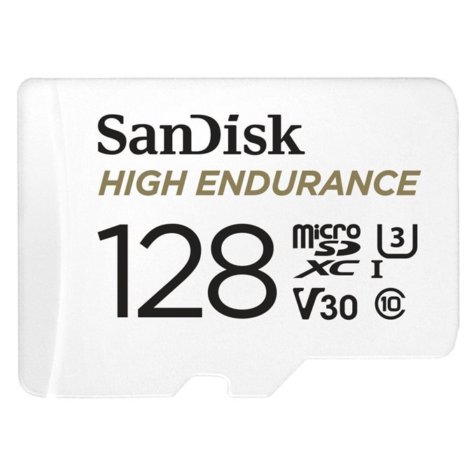 SANDISK microSDXC 128GB High Endurance Video U3 V30 + SD adaptér
