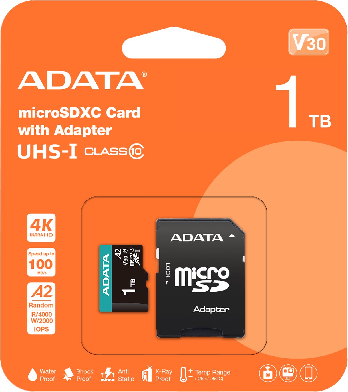 ADATA MicroSDXC 1TB Premier Pro + SD adaptér