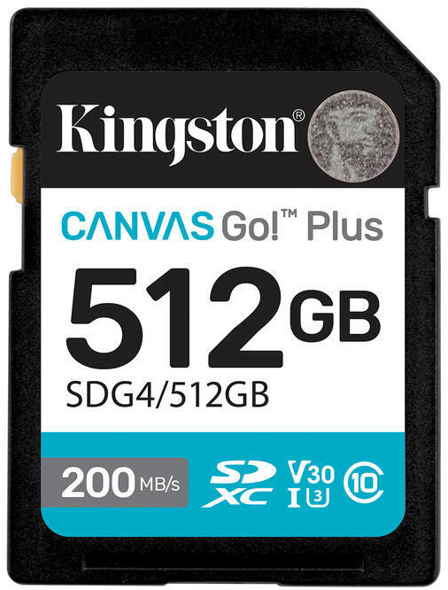 Kingston SDXC Canvas Go Plus Gen4 512 GB