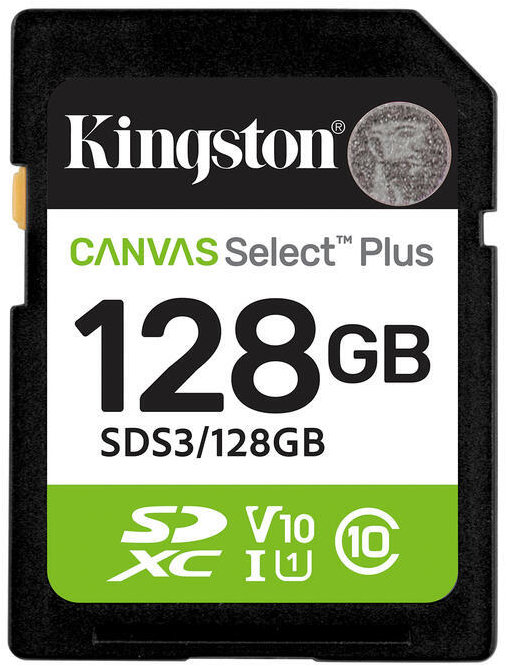 Kingston SDXC 128 GB Canvas Select Plus Gen 3