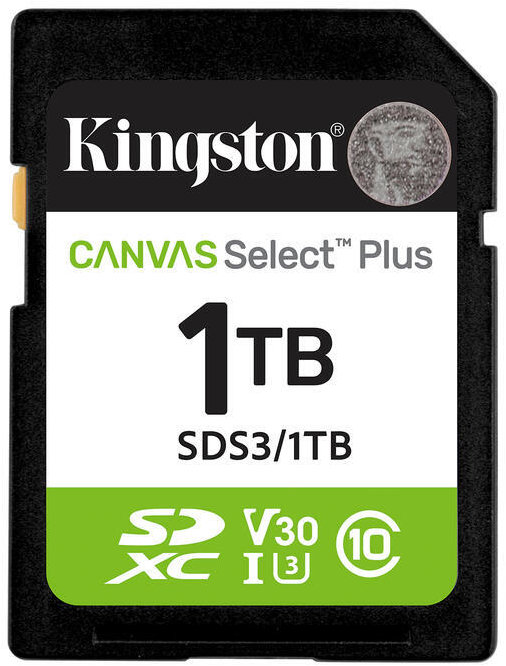 Kingston SDXC 1 TB Canvas Select Plus Gen 3