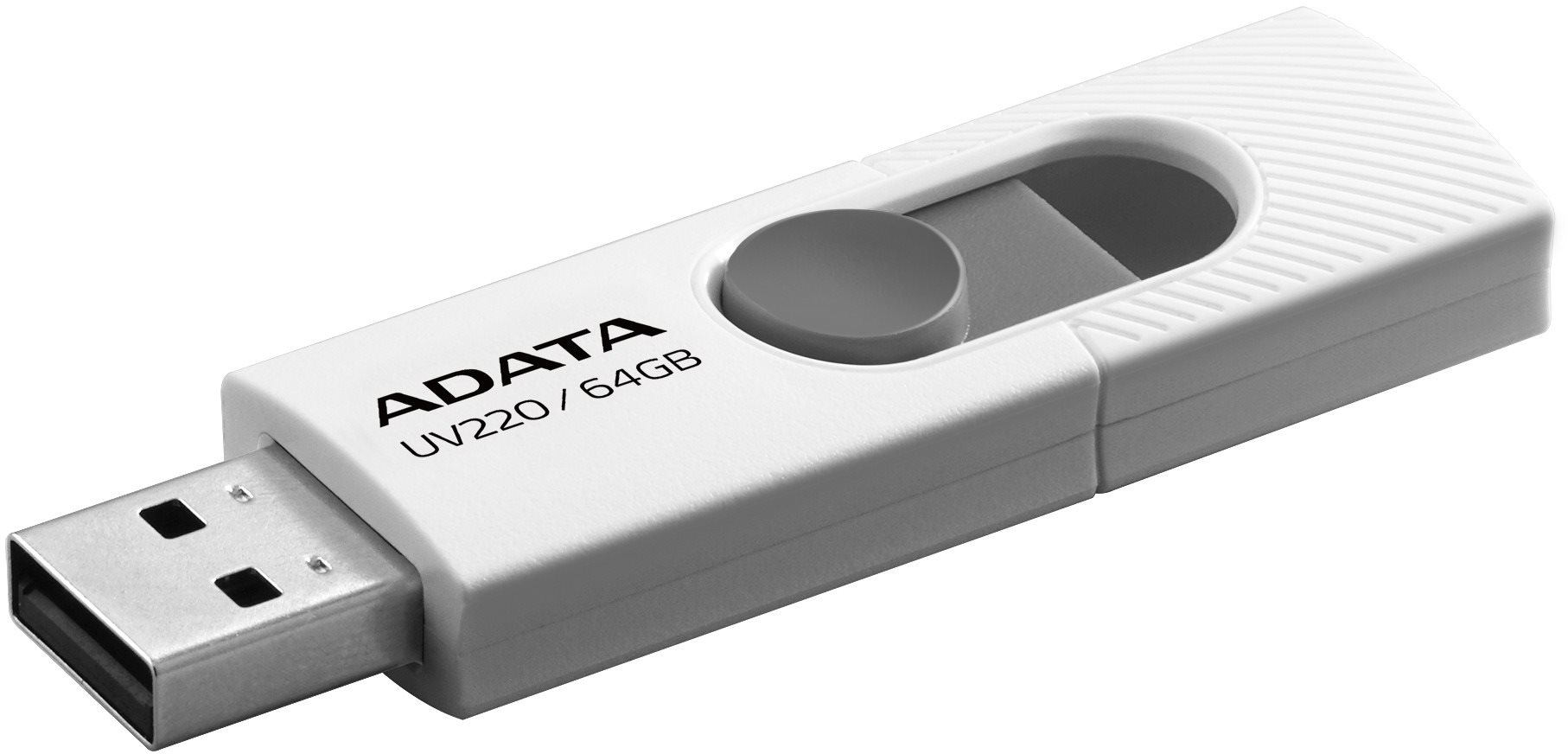 ADATA UV220 64 GB, bielo-sivá