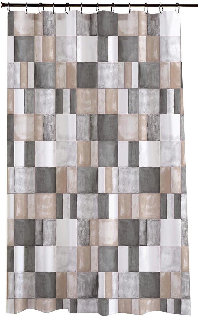 DuraHome Záves kúpeľňový 180 × 200 cm PES, vzorovaný_CY-214005