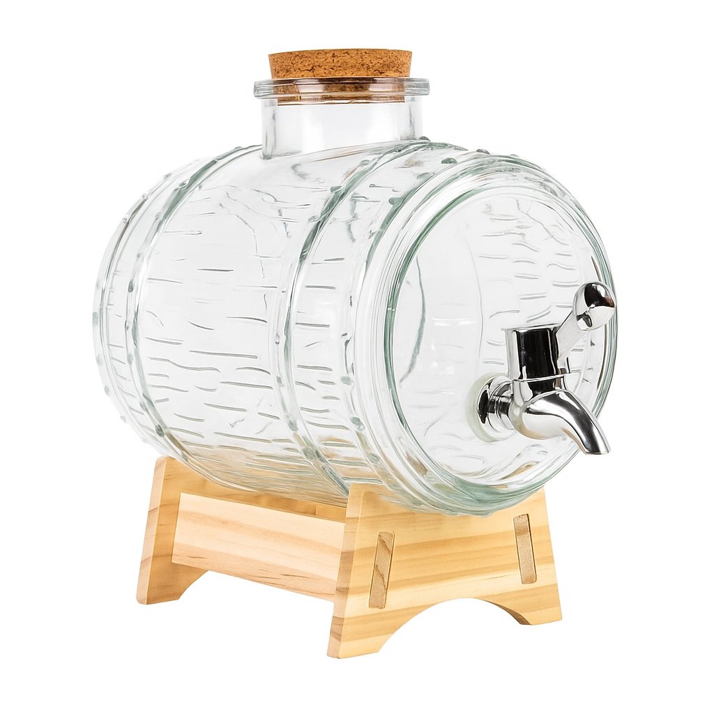 DuraHome Sklenený súdok ŠŤASTIE 2000 ml