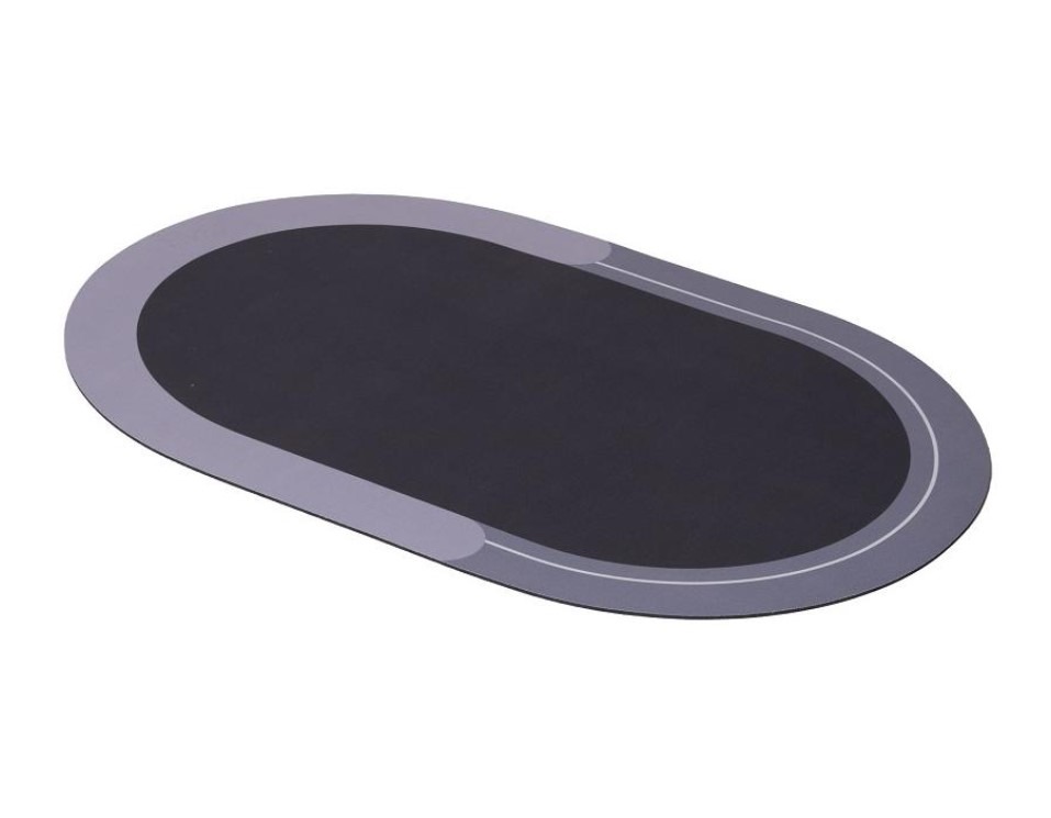 DuraHome Predložka ABSORPČNÁ CLEAN & DRY, ovál, sivá