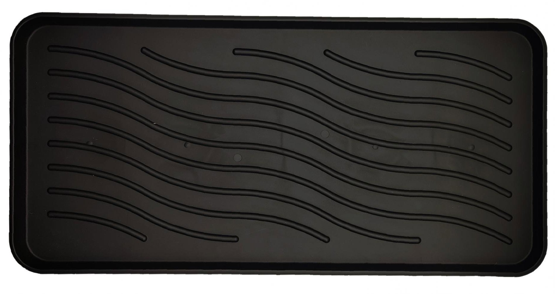 DuraHome Odkvapkávač na obuv 38 × 78 cm čierny