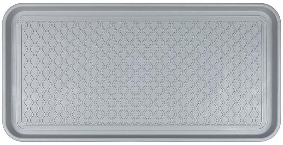 DuraHome – Odkvapkávač na obuv, 38 × 76 cm, Multicross, sivý