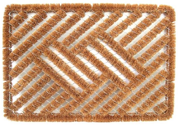 DuraHome Rohož KOKOS, vyztužená drátem, 40 × 60 cm