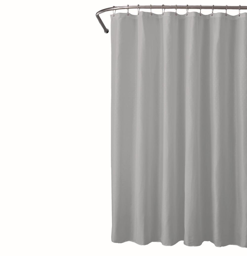 DuraHome Kúpeľňový záves 180 × 180 cm PEVA, sivý