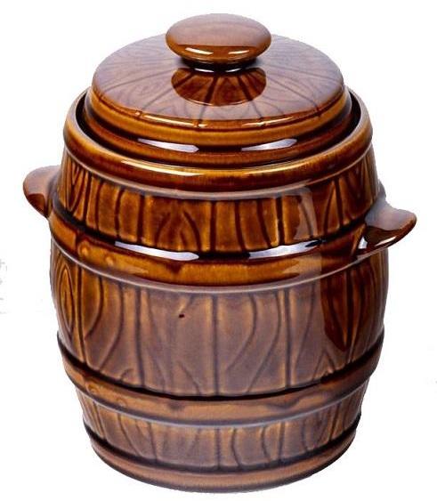 DuraHome Keramický súdok s poklopom – farmársky 3,5 l