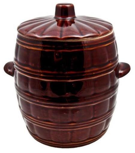 DuraHome Keramický súdok s poklopom 5 l